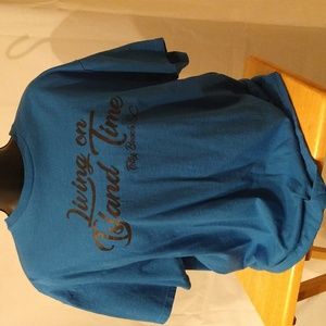 Ladies turquoise t-shirt size large